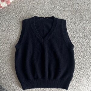Brandy Melville Black V-Neck Sweater Vest